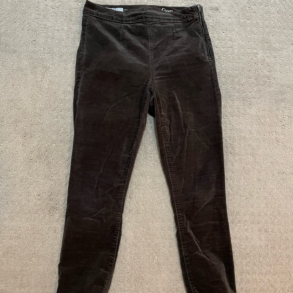 Gap legging jean, size 27, brown skinny leg